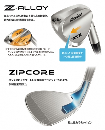 クリーブランド RTZ ツアーサテン ウェッジ NSプロ 950GH neo スチールシャフト 58度/8度/Adapt