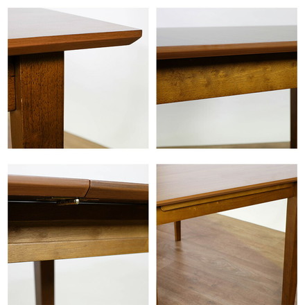 バタフライテーブル 幅75~120cm 単品 伸縮 ダイニングテーブル 伸長 食卓