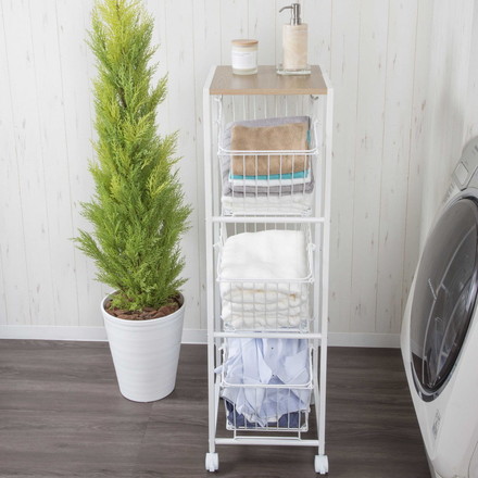 ランドリー ラック 洗濯機ラック 3段ラック ランドリー収納 洗濯機収納 サニタリー収納 伸縮 収納棚 洗濯機 ラック
