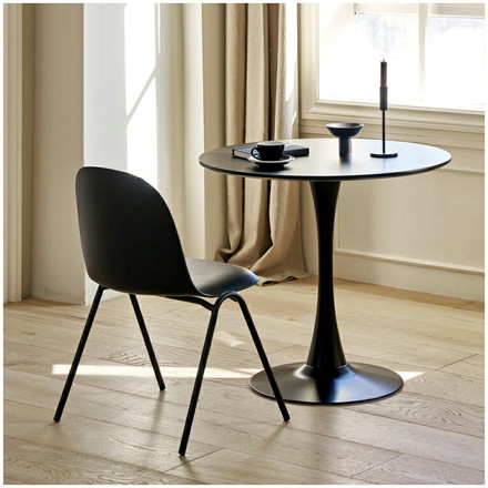 roomnhome ダイニングチェア SP CHAIR 椅子 背もたれ オフィスチェア モダン リビングチェア リモートワーク ブラック