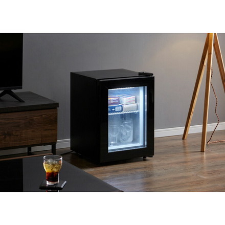 ディスプレイ 冷凍庫 21L ガラストップ 冷蔵庫 冷凍冷蔵庫 セカンド 卓上 コンパクト ショーケース ブラック