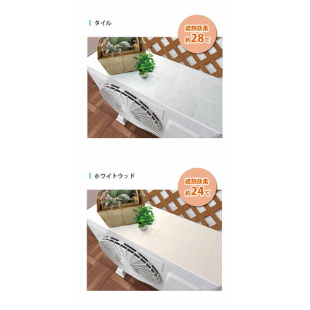 室外機カバー 日除け 遮熱シート 遮熱 断熱 コンパクト/2セット ホワイトウッド