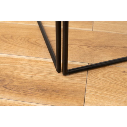 ミニテーブル テーブル サイドテーブル シンプル モダン 和モダン 積み重ね 幅40cm 高さ33cm 木製 天然木 スチール ブラウン 黒 軽量