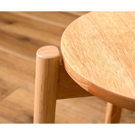 スツール 木製 天然木 北欧 四つ足 円形 リビング ダイニング 丸形 リモートワーク 在宅ワーク 椅子