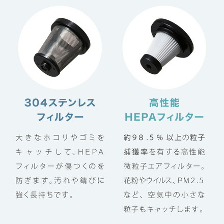 simplus コードレス掃除機 スティック ハンディ 2way 充電式 ノズル6種付き シンプラス SP-VC02 ブラック