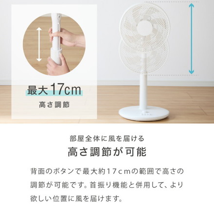 リビング扇 30cm メカ式 7枚羽 扇風機 シンプル タイマー 首振り 風量3段階 ボタン式 高さ調節 お手入れ簡単 小型 コンパクト 軽量 simplus シンプラス SP-30MD-01【メーカー1年保証】 フォググレー