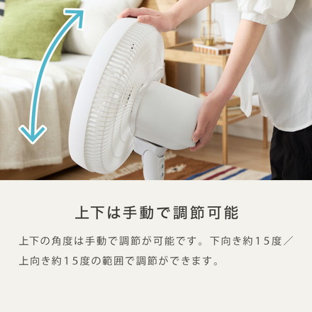 リビング扇 30cm リモコン式 7枚羽 扇風機 シンプル タイマー リズム風 おやすみ風 首振り 風量3段階 高さ調節 お手入れ簡単 小型 コンパクト 軽量 simplus シンプラス SP-30RD-01【メーカー1年保証】 フォググレー