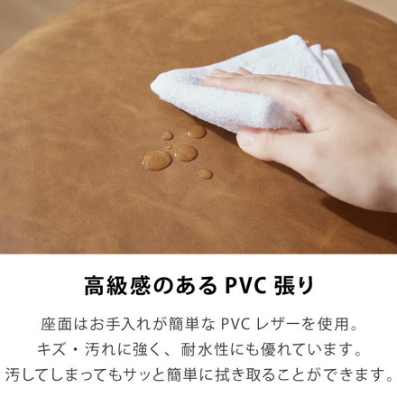 昇降式スツール キャスター付き シンプル 回転椅子 チェア スツール 椅子 昇降 クッション 作業 丸椅子 コンパクト 美容室 ブラック 1脚