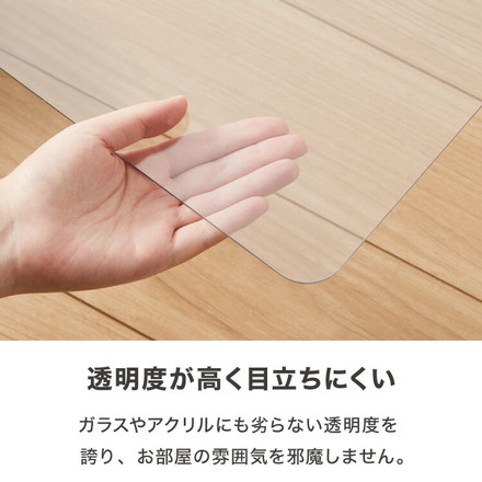 冷蔵庫マット ポリカーボネート 2mm厚 3mm厚 XXS~XXL 防カビ 床保護 キズ防止 防汚 撥水 防水 防振 2mm L