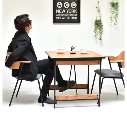 ダイニングチェア 2脚セット 肘付きチェア 北欧 シンプル レトロ モダン イス 椅子 ヴィンテージ