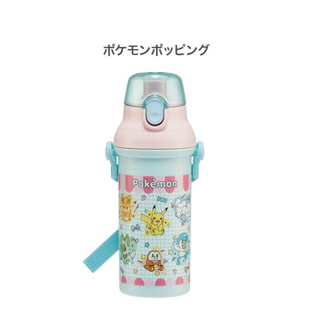 日本製 スケーター 水筒 ポケモン新柄 キッズ 直飲み 480ml 食洗機対応 抗菌樹脂 ボトル ポケモン ポケットモンスター ピカチュウ ニャオハ キャラクター PSB5SANAG Skater ニャオハ