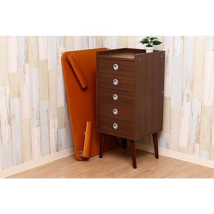 折脚ローテーブル W900×D600×H320mm MDF(突板ラバーウッド) ブラウン