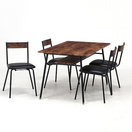 ダイニングテーブル W1200×D750×H700mm スチール PB(PVC)