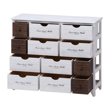 チェスト 4段 アンティーク ミッシェル2 ホワイト 白 フレンチカントリー調 収納 引き出し