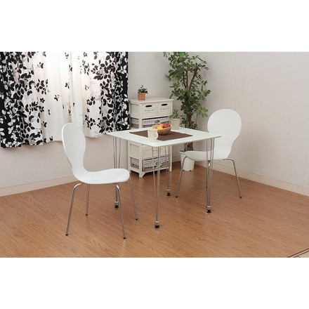 ダイニングテブル W750×D750×H720mm MDF スチール