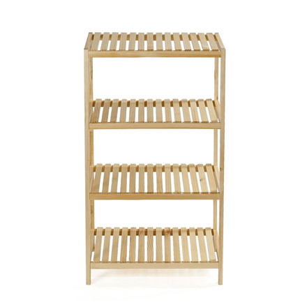 ウッドラック4段 オープンラック 収納 リビング収納 リビングシェルフ 収納ラック 4段 シェルフ ラック