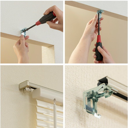 フレキシブラインド25 88×98cm ブラインド カーテンレール 取付可能 賃貸 コードレス 腰高窓 小窓 お手頃