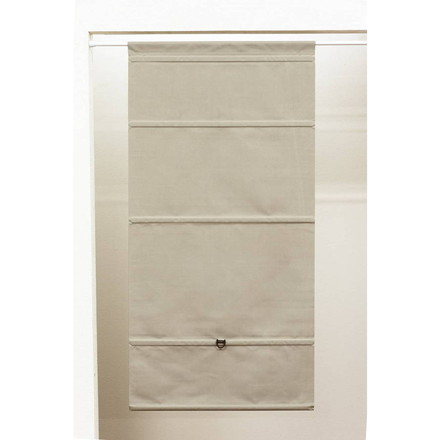 コードレスローマンシェード 遮光 W90×H160cm カフェカーテン スタイルカーテン 小窓 遮光ベージュ（L6232）