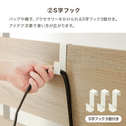 突っ張りマガジンラック 幅60 大理石調 木目調 つっぱり ラック 北欧 突張り 収納 棚 本棚 シェルフ グレー×ブラック