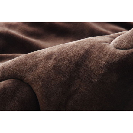 フランネル 無地 こたつ厚掛け布団単品 『フランIT』 ブラウン 205×205cm
