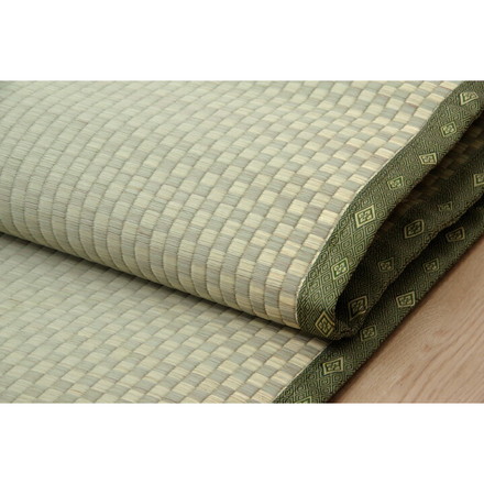 フリーカット い草 上敷き カーペット 『F不知火』 本間2畳(約191×191cm)(裏:ウレタン張り) 補修縁2m付 本間2畳 F不知火