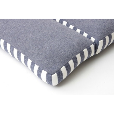 クッション 低反発 使用 マイクロファイバー 無地 エルマー ネイビー 約42×42×8cm