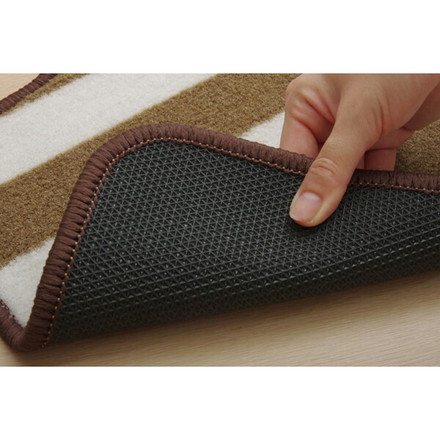 フロアマット カーマット 運転席 助手席 ベーシック ボーダー ロカ フロントマット ネイビー