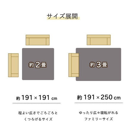 ラグ い草 ギャベ 自然素材 抗菌防臭 滑り止め不織布 ブルー 約191×250cm トロイ