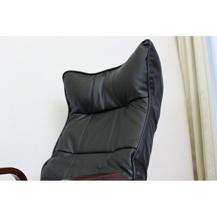 リクライニング回転座椅子 フット付ハイタイプ 6段階調整 フットレスト14段階 フットレスト付き リクライニングチェア