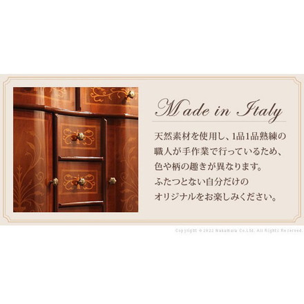 完成品 イタリア製 ヴェローナ クラシック 丸脚 3段 チェスト 幅58 アンティーク 北欧 たんす タンス 三段