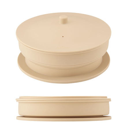 折りたためる ワイドシリコンスチーマー 18~20cm 鍋対応 コジット