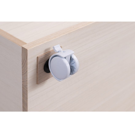 シルバー取っ手が華やかな桐クローゼットチェスト 幅99.5 奥行44 高さ61cm 6段タイプ キャスター付き