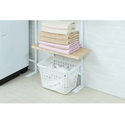 追加棚板1枚 幅59.5cm 取付金具セット マリンナチュラル 本体別売り 1枚のみの販売 壁面ラック 棚 つっぱり