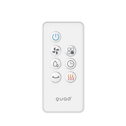 QUADS クワッズ 大風量温冷風扇 加湿 大容量 上部給水 風量調節 左右オートルーバー 涼風 温風 リズム風 タイマー 自動オフ リモコン ヒーター キャスター オールシーズン 一年中 おしゃれ QS613