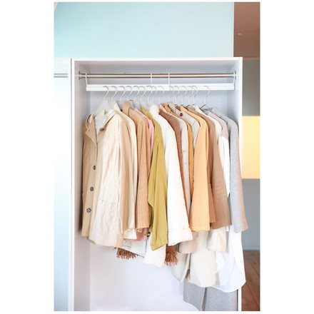 ハンガーラック ナナメ掛け用ハンガー 2個入り 日本製 衣類収納 収納 奥行き スリム 衣類ハンガー 省スペース