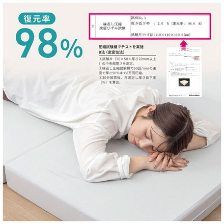 【マットレス単品】OKU-PITA セミダブル 絶対にズレない敷きパッド ズレない 秋 置くだけ ぴったり ゴムなし