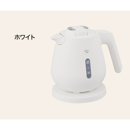 電気ケトル 800ml 0.8L 象印 CK-DC08-WA CK-DC08-BM CK-DC08-CM ホワイト ソフトブラック ライトベージュ ZOJIRUSHI 象印マホービン ライトベージュ