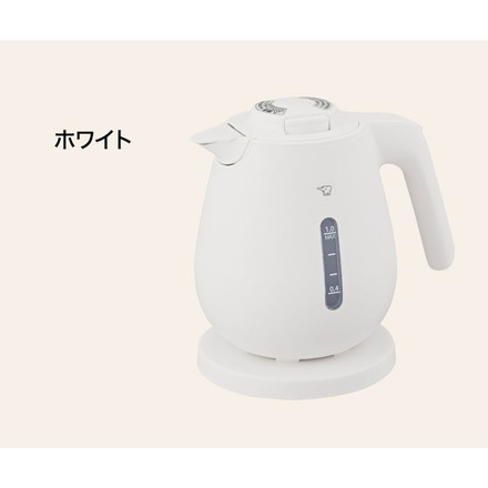 電気ケトル 1L 1000ml 象印 CK-DC10-WA CK-DC10-BM CK-DC10-CM ホワイト ソフトブラック ライトベージュ ZOJIRUSHI 象印マホービン ライトベージュ