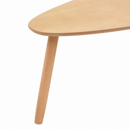 vidaXL コーヒーテーブル 2点セット パイン無垢材 ブラウン家具 テーブル アクセントテーブル コーヒーテーブル