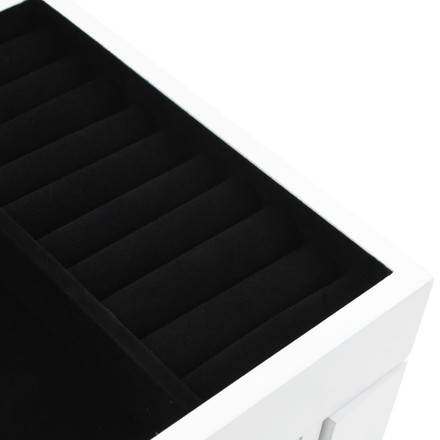 vidaXL 自立式ジュエリーキャビネット ホワイト家具 キャビネット&収納 サイドボード