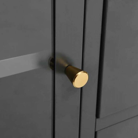 vidaXL サイドボード アントラシート 105x35x70cm スチール&強化ガラス製家具 キャビネット&収納