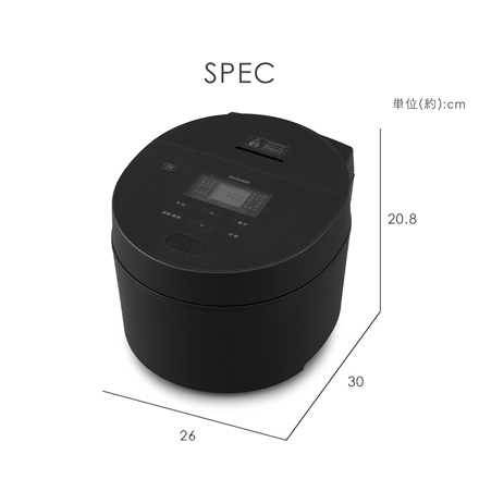 アイリスオーヤマ ジャー炊飯器 5.5合 RC-ISA50-W ホワイト