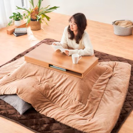 アイリスオーヤマ こたつ 収納付ロータイプ IKT-SA0840-LBR ライトブラウン