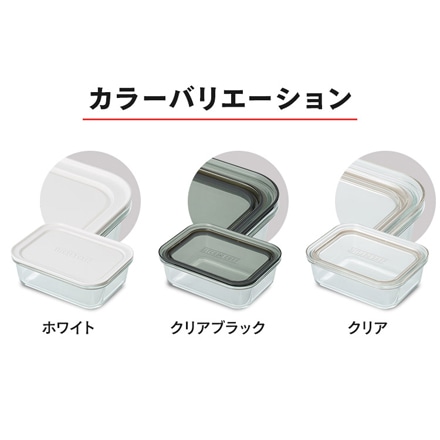 アイリスオーヤマ 耐熱ガラス容器 8点セット TGS-8S クリア