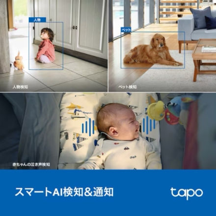 防犯グッズ 防犯カメラ TP-Link Tapo C260 4Kパンチルトスマートカメラ