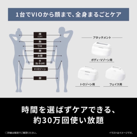 脱毛器 パナソニック 光エステ スムースエピ ES-WH7C-W ホワイト