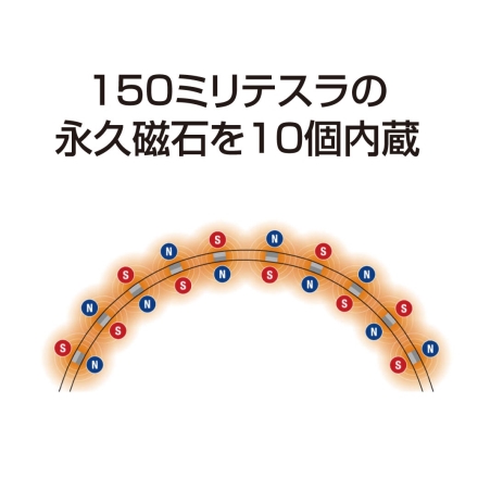 コラントッテ 磁気ネックレス オルト ABARA 管理医療機器 ブラック・Lサイズ