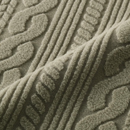 フリースケーブル柄かっぽう2色組