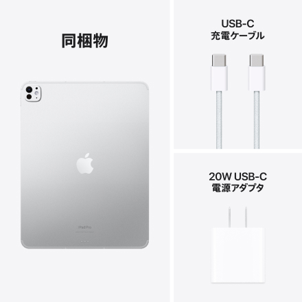 Apple iPad Pro 13インチ Wi-Fi + Cellularモデル 256GB（標準ガラス搭載）- シルバー