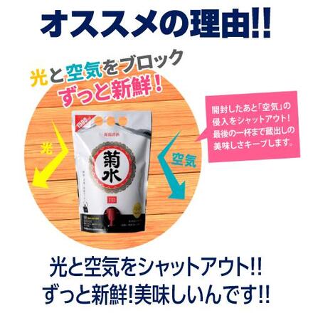 菊水 白 スマートパウチ 1.5L×6本 1500ml 日本酒 新潟 ケース販売 RSL